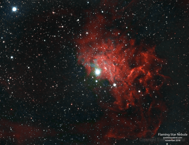 Flaming Star nebula